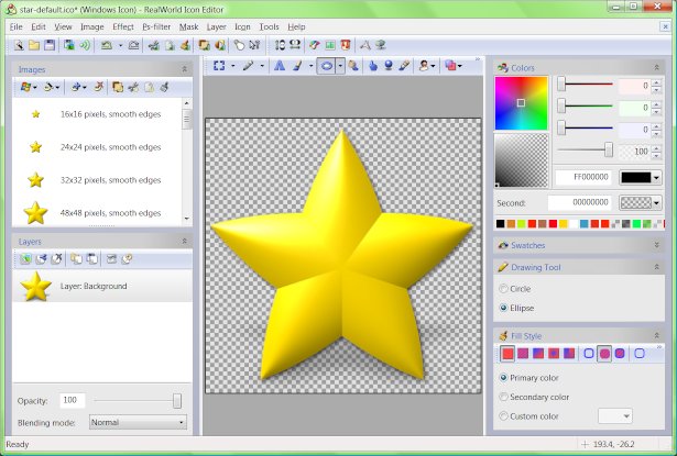 Professional icon editor - make icons from images and 3D models