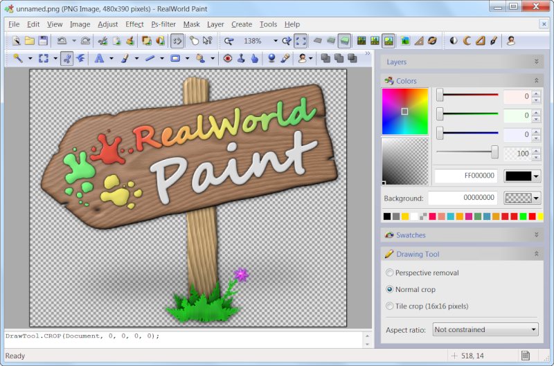 Click to view Latest RealWorld Paint installer 4.2.32 screenshot