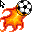 flaming soccerball.cur