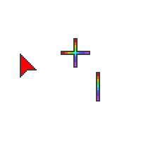 Black Rainbow Stroke Gradient Animated Cursor - Chroma Cursor