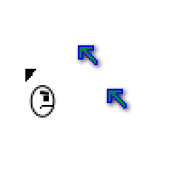 blu n orange mouse cursor deviantart