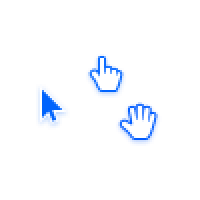 Chrome-OS Blue Cursors