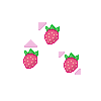 Kawaii Strawberry Cow and Strawberries cursor – Custom Cursor