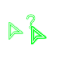 Green Neon Laser Glow Simple Stylish Cursors