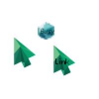 Green Pointer Pack Cursors