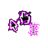 Magenta Lightning Cursors