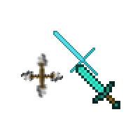 Minecraft Water Bucket and Sword Curseur – Custom Cursor