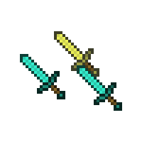 Minecraft Diamond Sword and Diamond cursor – Custom Cursor