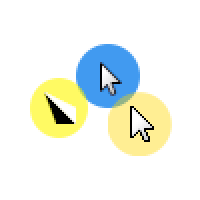 mouse pointer highlights Cursors