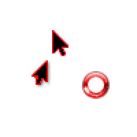 red mouse cursor pack