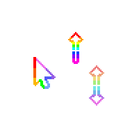 New Rainbow Big Cursors