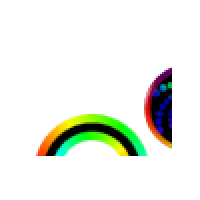 Rainbow Color Wheels Cursors