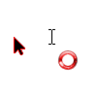 Red And Black Cursors