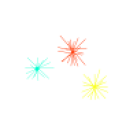 rainbow glitter trail cursor