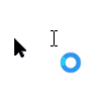 dark blue black windows 10 cursor download