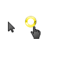 Windows 7 Gray-Yellow Edit Cursors