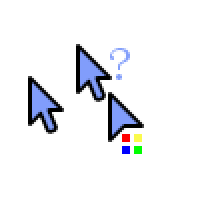 blu n orange mouse cursor deviantart