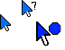 Blue White XXL Cursor Set thumbnail