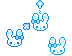Kawaii Blue Little Bunny