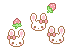 Kawaii Bunny Bunnies and strawberries Teaser