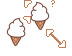 Ice Cream Kawaii White