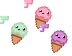 pastel pixelated icecream normal select