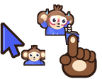 Jitters The Anxious Monkey Cursor Set thumbnail