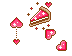 Kawaii Red Heart Cheesecake