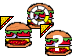 Requested | SpongeBob Krabby Patty Pixel Art