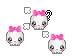 Kawaii Cute Little Skull W Pink Bow