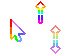 New Rainbow Big Cursor Set thumbnail