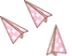 Paper Plane Airplane Pink