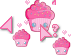 Pink Cupcake Pastelito