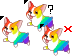 Rainbow Corgi