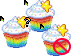 Rainbow Star Cupcake 2