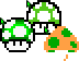 Retro Mushroom Green