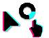 Glitch / TikTok animated Cursor Set thumbnail