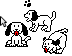 White dog Cursor Set thumbnail