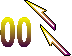 Animated Yellow and Purple Split Arrow