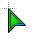 cursor blue and green.cur