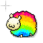 Rainbow Sheep Cursor.ani HD version