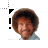 bob ross face (finger).cur Preview