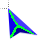 Blue and Green Cursor.cur Preview