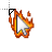 cursor on fire! (only one).cur