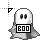 Ghost with Boo Sign.cur Preview