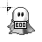 Ghost with Boo Sign.cur