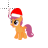 Scootaloo in Santa Hat My Little Pony Text Select.cur Preview