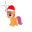 Scootaloo in Santa Hat My Little Pony Text Select.cur