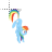 Rainbow Dash of My Little Pony normal select.cur Preview