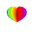 Rainbow Heart busy